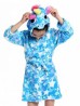 Kid's Unicorn Patterned Microfiber House Robe